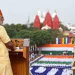 PM MODI addresses the Nation from the rampartsof the Red Fort on 71st Independence Day.