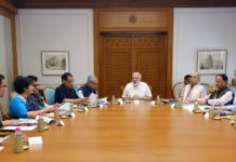 PM Narendra Modi reviewing Health Assurance Programme