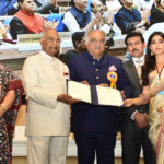 president giving best actor award to sridevi (posthumous)