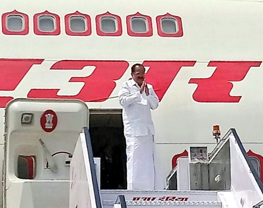 Vice President Shri M. Venkaiah Naidu Departs to 6 day visit to Guatemala, Panama and Peru